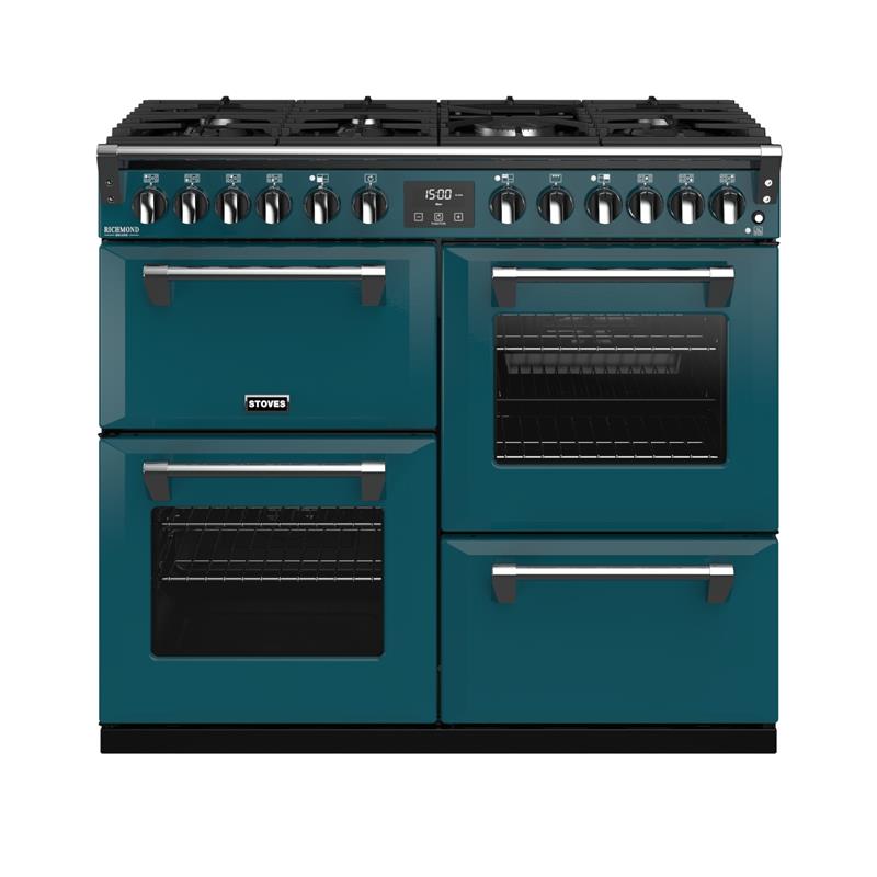 Stoves Richmond S1000 Deluxe Colour Boutique DF (Kingfisher Teal)